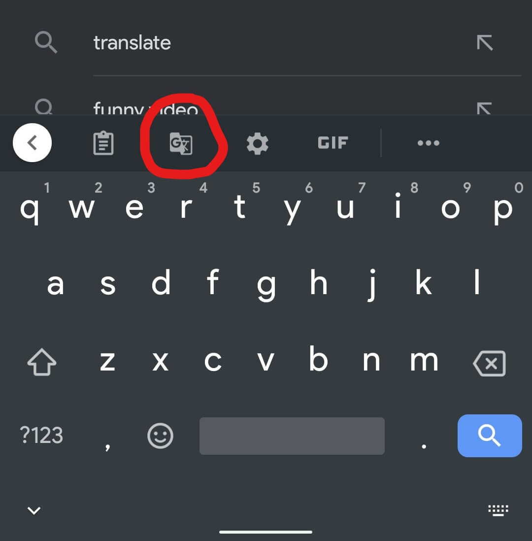 tombol google translate di gboard android